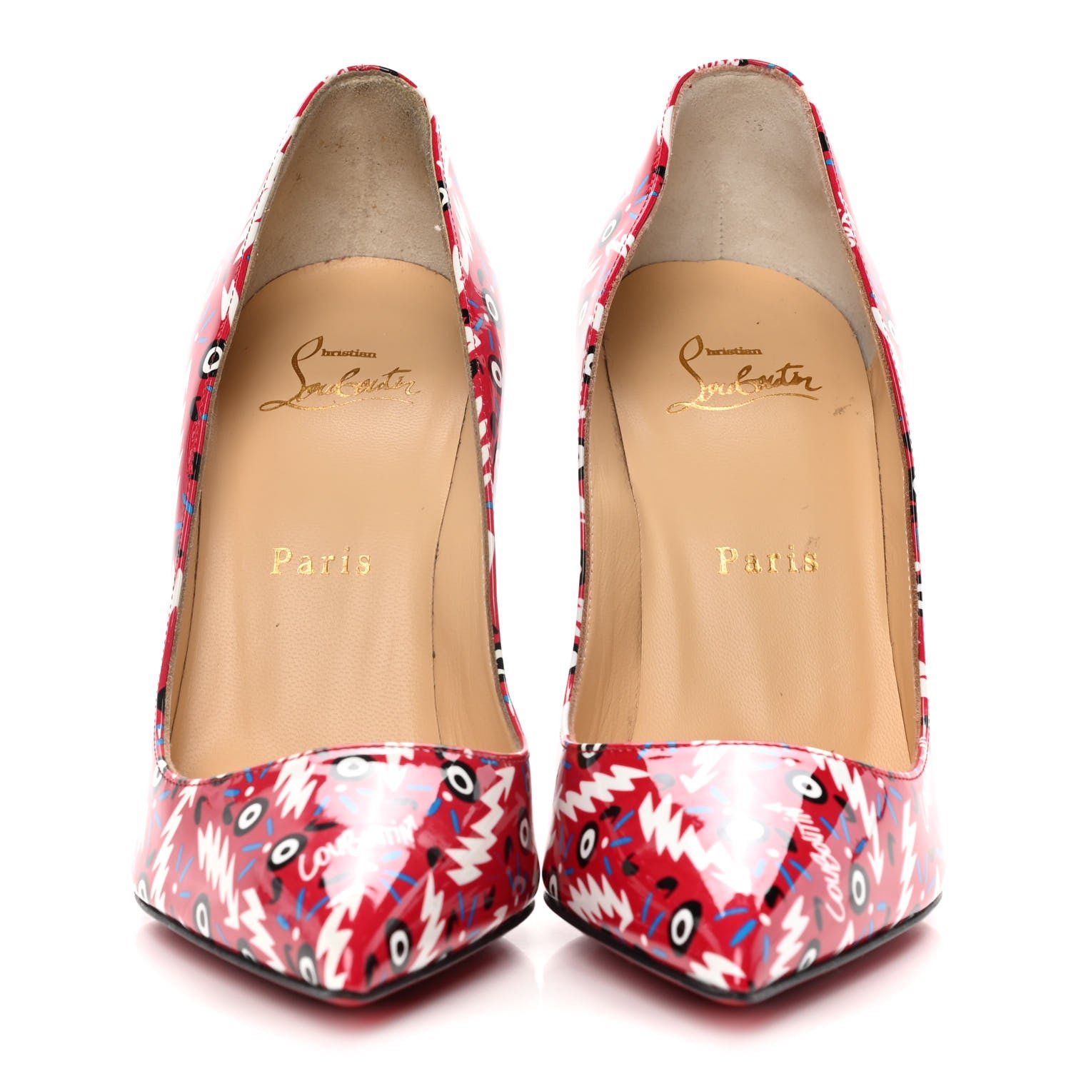 Christian Louboutin Patent Ginzana Pigalle Follies 100 Pumps 37 Loubi 2 of 11