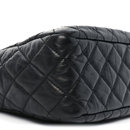Chanel Aged Calfskin Quilted Medium Reissue Camera Case Black 9 of 10
