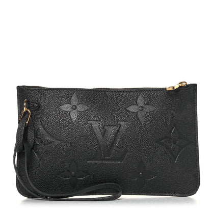 Louis Vuitton Empreinte Monogram Giant Neverfull MM Pochette Black 1 of 4