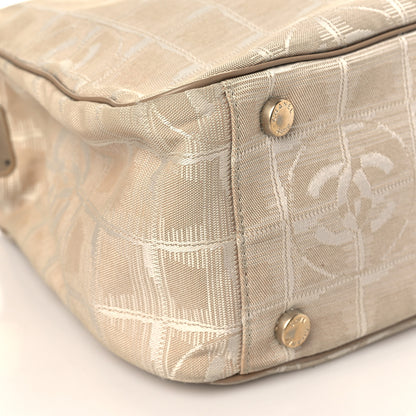 Chanel Nylon Travel Shoulder Bag Beige 9 of 14