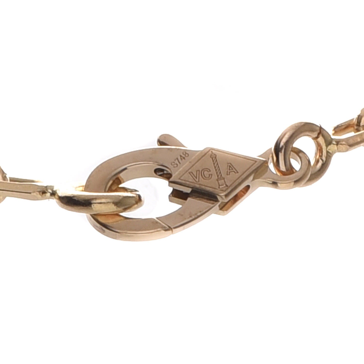 Van Cleef & Arpels 18K Yellow Gold 3 Motifs Byzantine Alhambra Bracelet 4 of 7