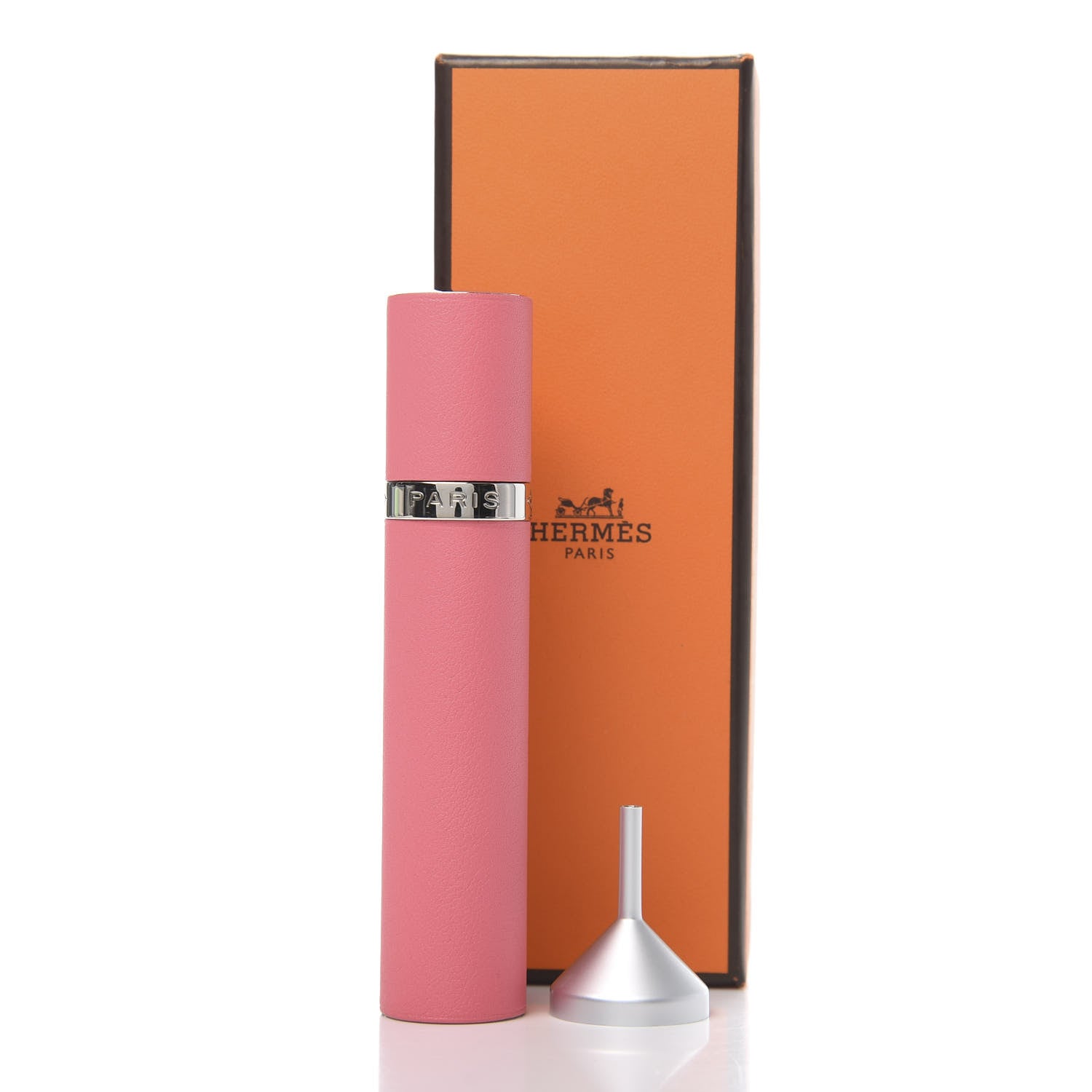 Hermes Swift Atomizer Refillable Bottle and Case Rose Azalee 4 of 4