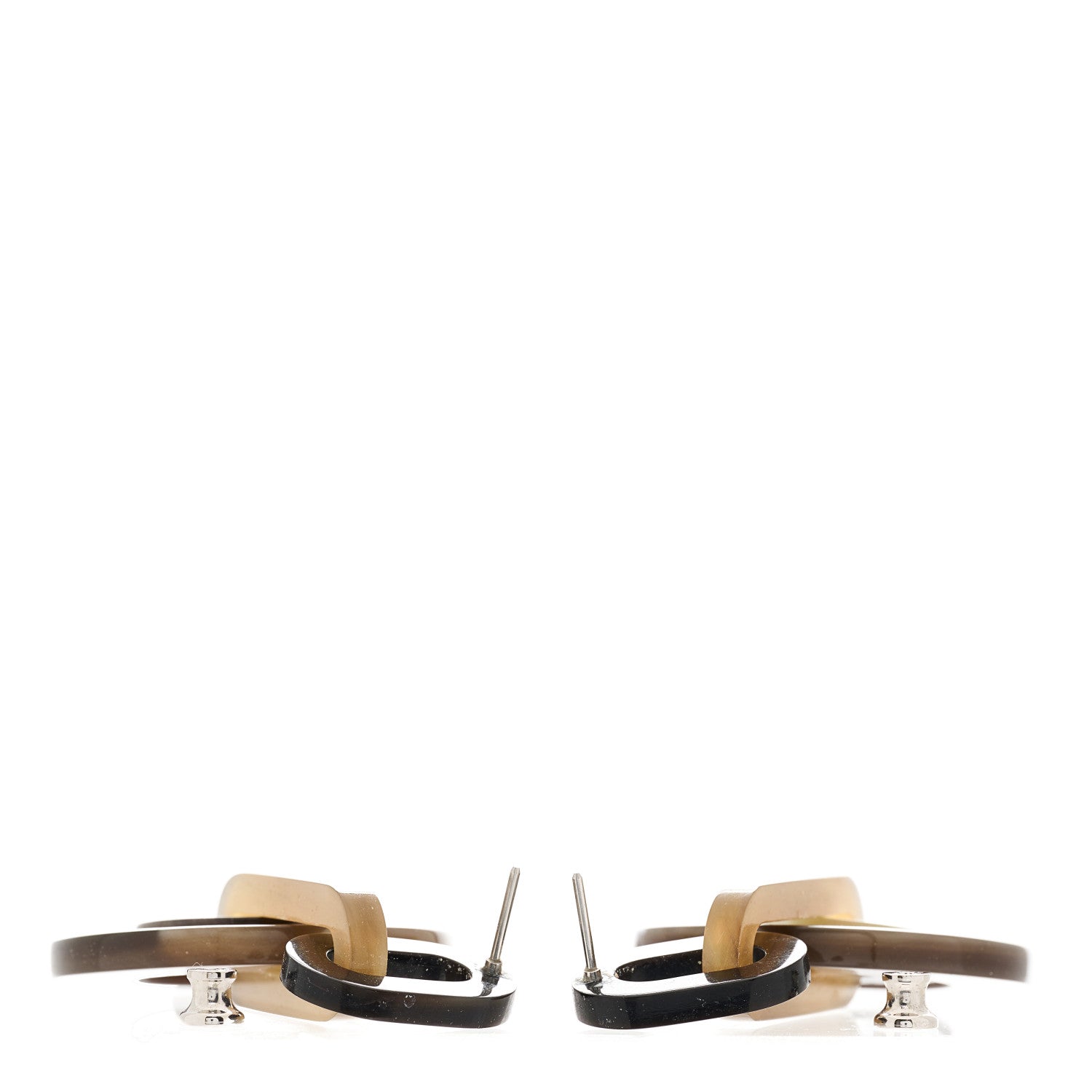 Hermes Buffalo Horn Drop Earrings Multicolor 2 of 3