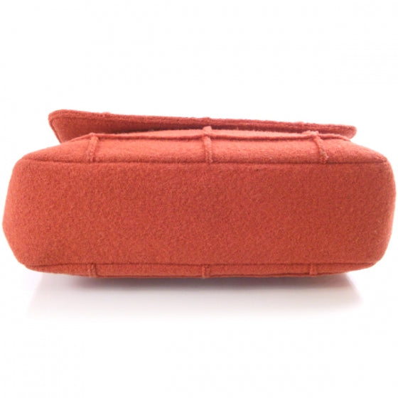 Chanel Wool Reissue Jumbo Flap Red 4 of 10
