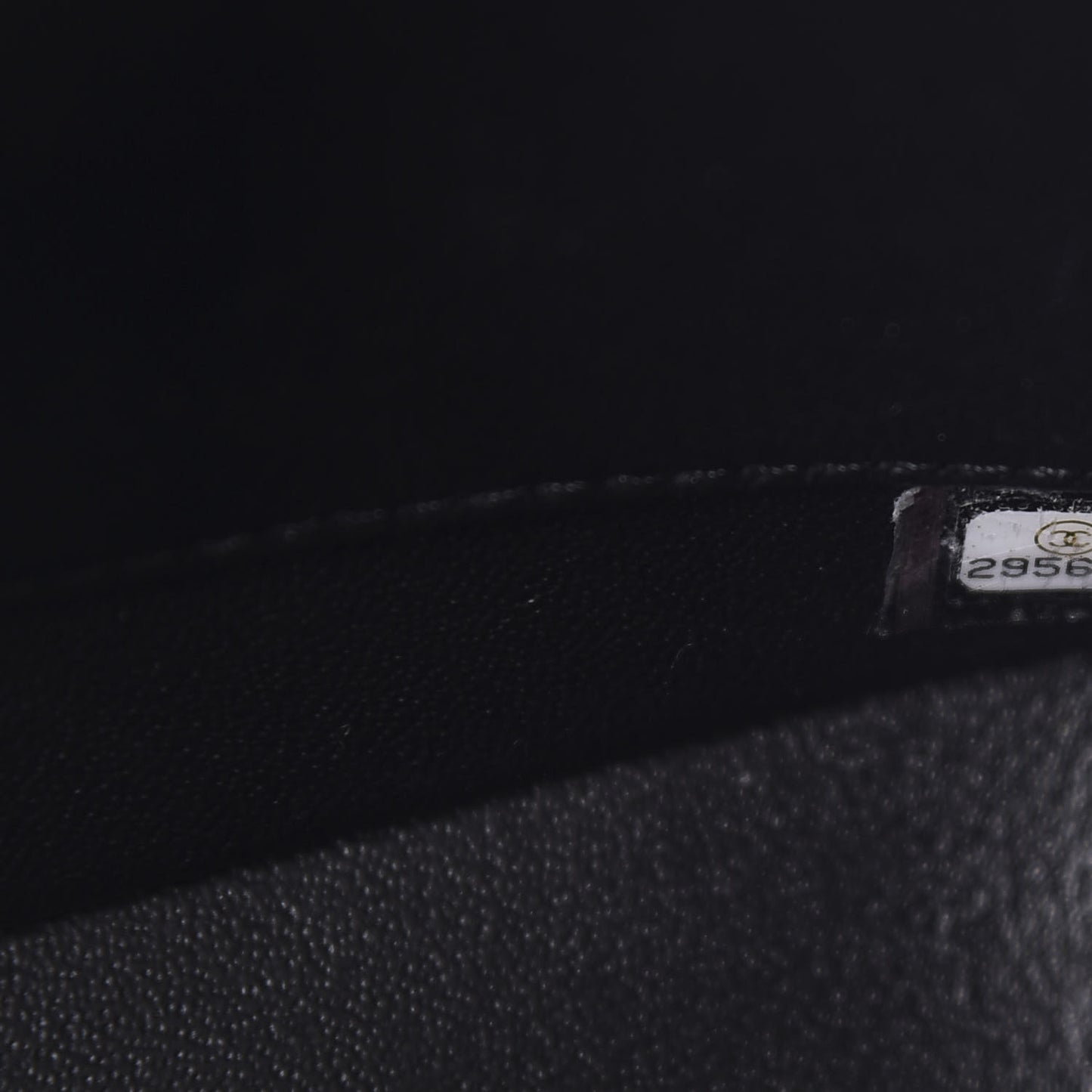 Lambskin Quilted Small Trendy CC Bowling Bag Black