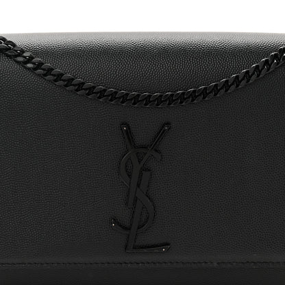 Saint Laurent Grain De Poudre Medium Classic Monogram Monochrome Kate Satchel Black 8 of 10