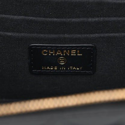 Chanel Lambskin Quilted Polly Pocket East West Top Vanity With Chain Black 6 of 10