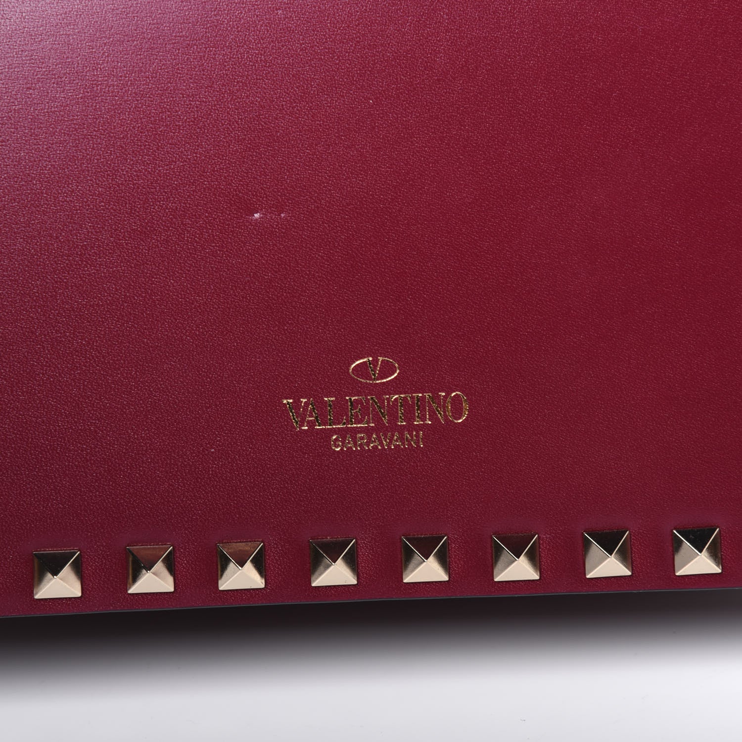 Valentino Garavani Vitello Rockstud Top Handle Shoulder Bag Cerise 12 of 13