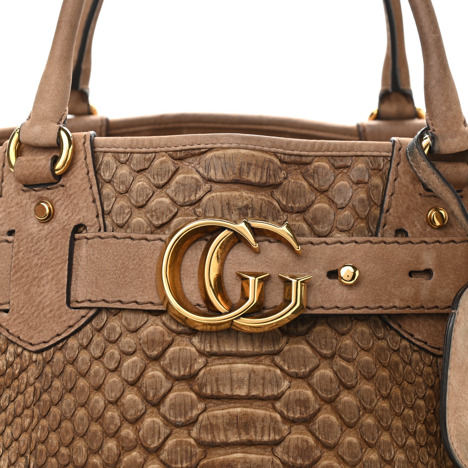 Gucci Python Large GG Running Tote Brown 13 of 13