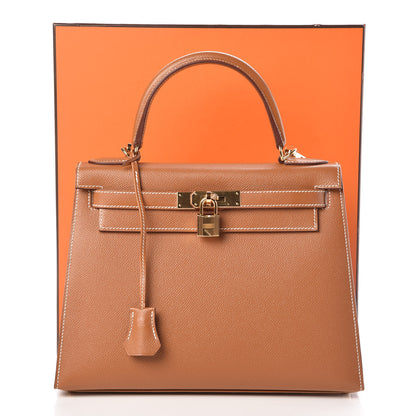 Hermes Epsom Kelly Sellier 28 Gold 37 of 37