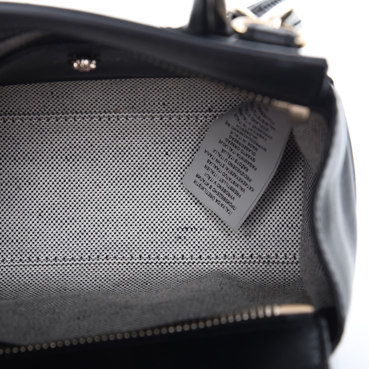 Versace Calfskin Small Palazzo Empire Bag Black 9 of 10