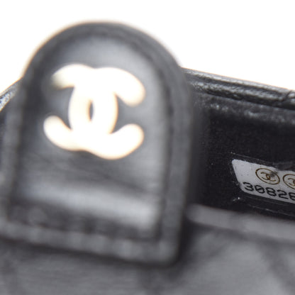 Chanel Lambskin Quilted Airpods Pro Case With Chain Black 6 of 7