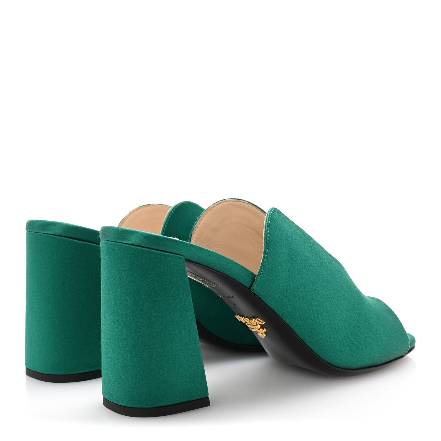 Prada Raso 90mm Slide Sandals 37 Mango 5 of 8