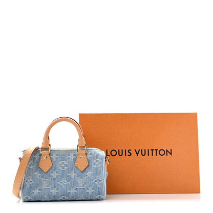 Louis Vuitton Monogram Denim Nano Speedy Sky Blue 13 of 13