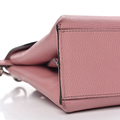 Gucci Cellarius Calfskin Small Bamboo Daily Top Handle Bag Carmine Rose 7 of 13