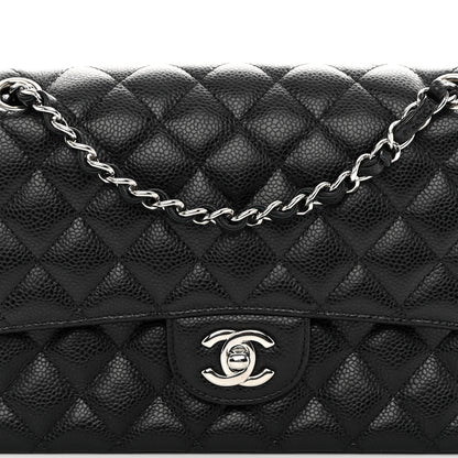 Chanel Caviar Quilted Medium Double Flap Black 8 of 12