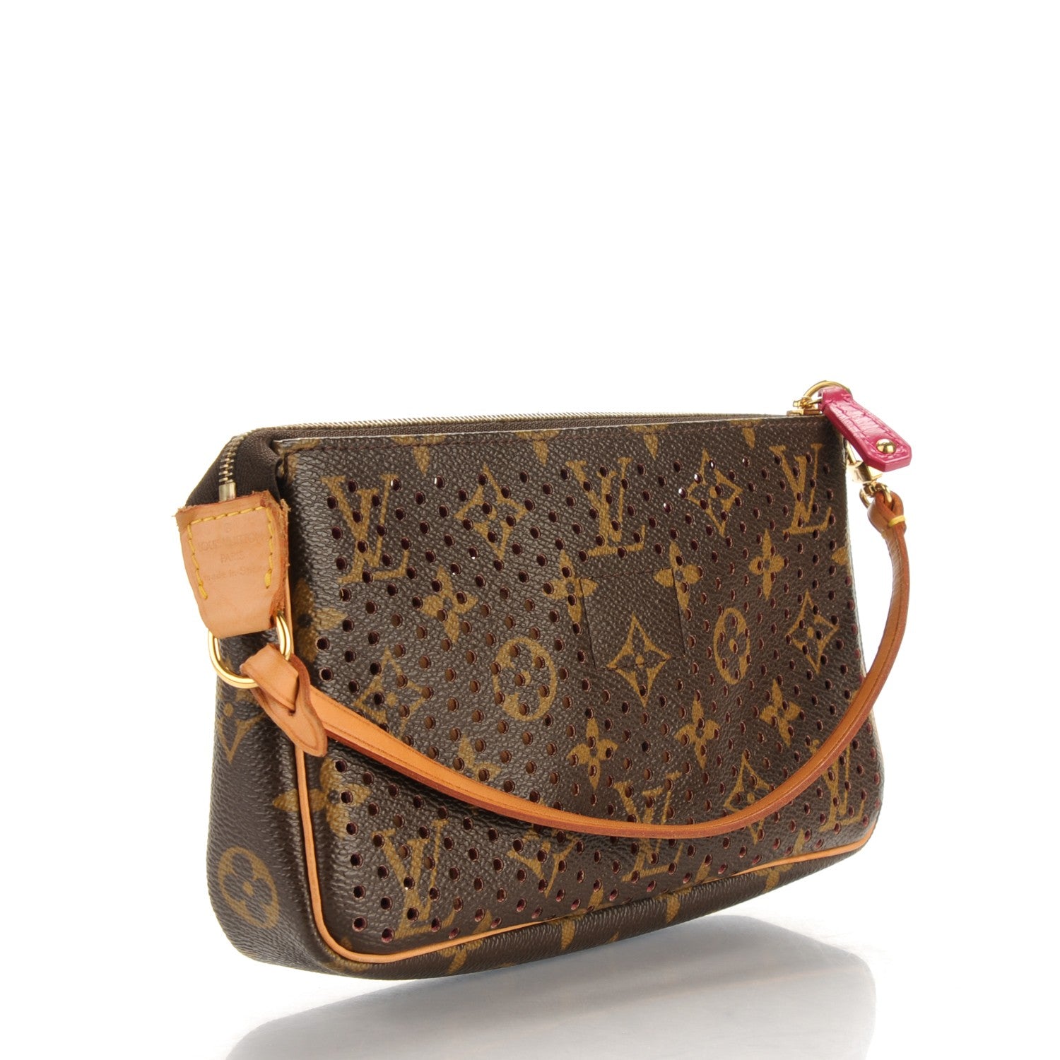 Louis Vuitton Monogram Perforated Pochette Accessories Bag Fuchsia 3 of 8