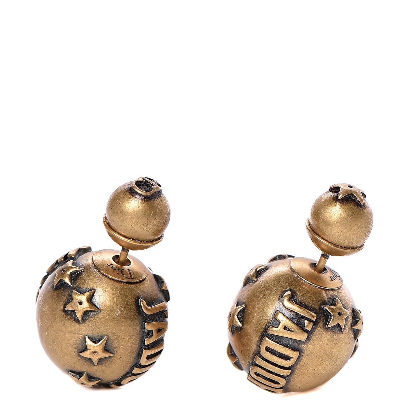 Metal J'Adior Mise En Dior Tribal Earrings Gold