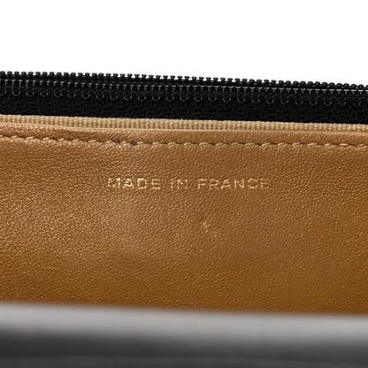 Chanel Lambskin Quilted CC Pearl Crush Wallet on Chain WOC Black 7 of 11
