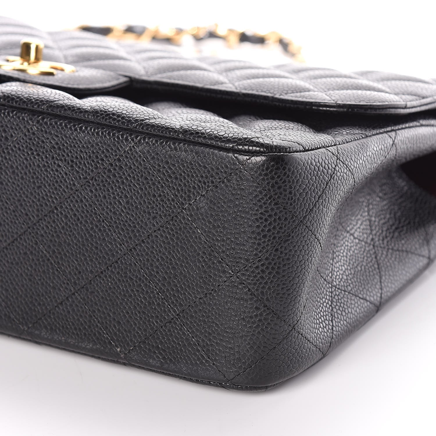 Chanel Caviar Quilted Jumbo Double Flap Black 13 of 17