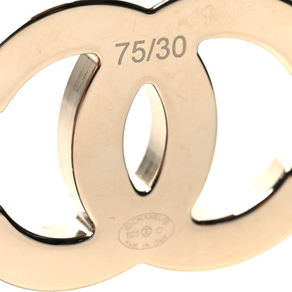Chanel Lambskin Ruched CC Belt 75 30 Black 3 of 4