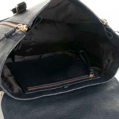 3.1 Phillip Lim 3.1 Textured Calfskin Large Pashli Satchel Ink 6 of 9