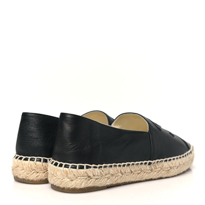 Chanel Lambskin CC Espadrilles 38 Black 5 of 11