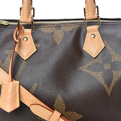 Louis Vuitton Reverse Monogram Giant Speedy Bandouliere 30 7 of 9