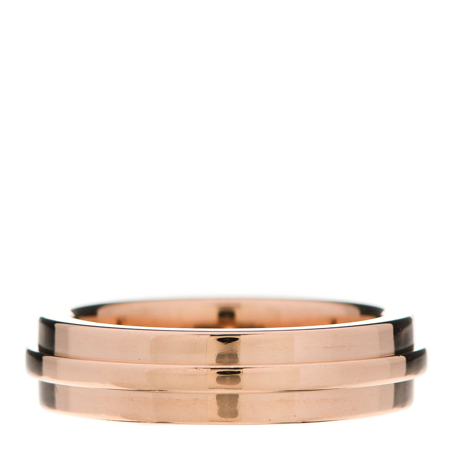 18K Rose Gold T Two Narrow Ring 46 3.75
