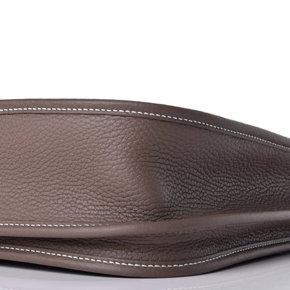 Hermes Taurillon Clemence Evelyne III PM Etoupe 8 of 9