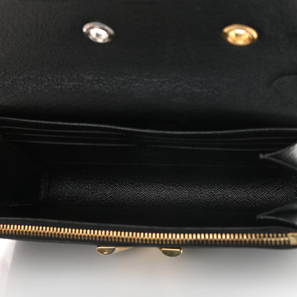 Louis Vuitton Epi Mechanical Flowers Twist Chain Wallet Black 5 of 11