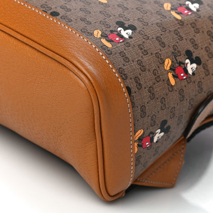 Gucci X DISNEY Mini Vintage GG Supreme Monogram Mickey Mouse Small Dome Backpack Beige Vintage Sun Oil 12 of 13