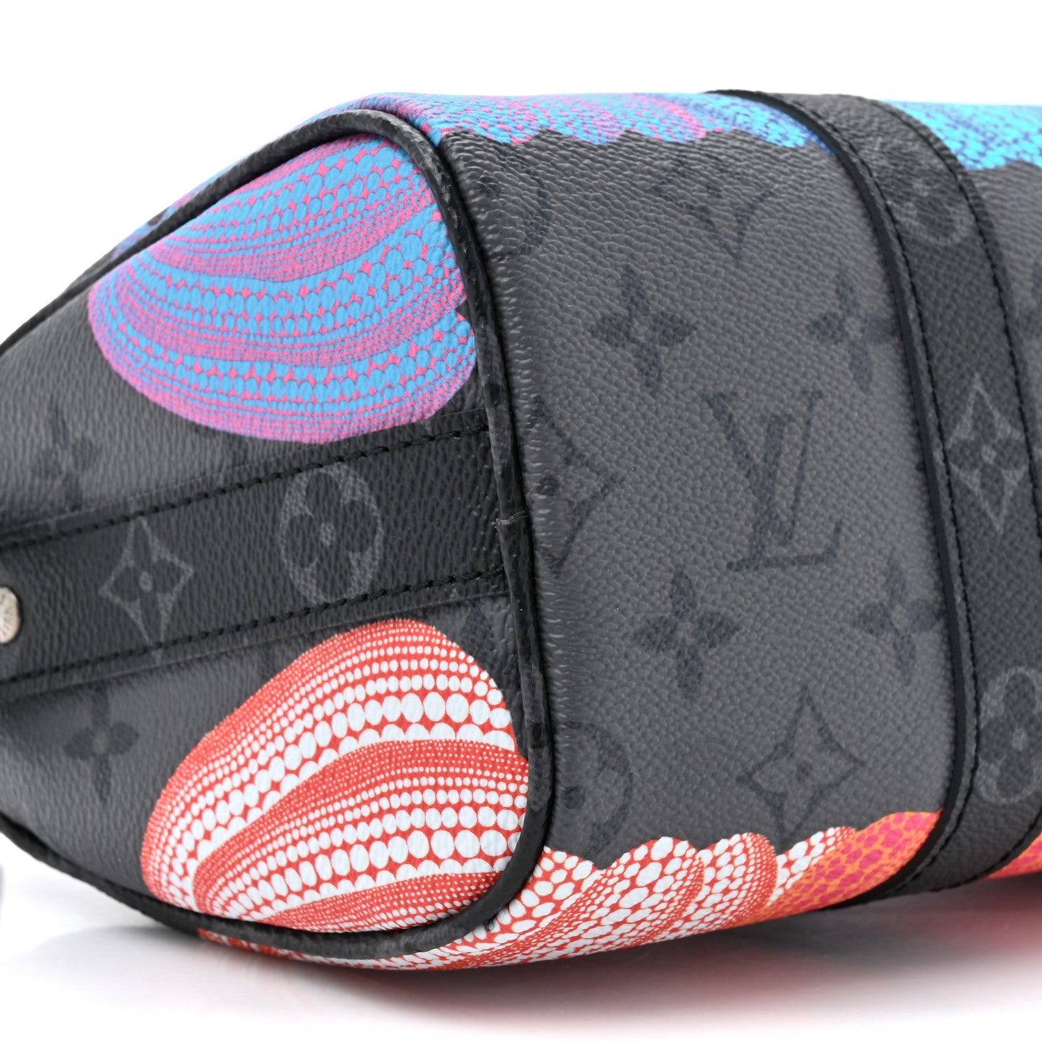 Louis Vuitton LV X YK Monogram Eclipse Reverse Pumpkin Keepall Bandouliere 25 Multicolor 9 of 9