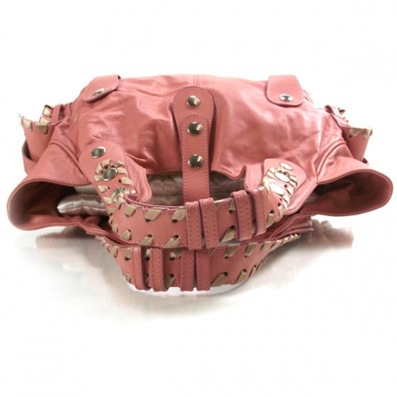 Calfskin Silverado Shoulder Bag Rose