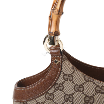 Gucci Monogram Bamboo Handle Bag Brown 10 of 10