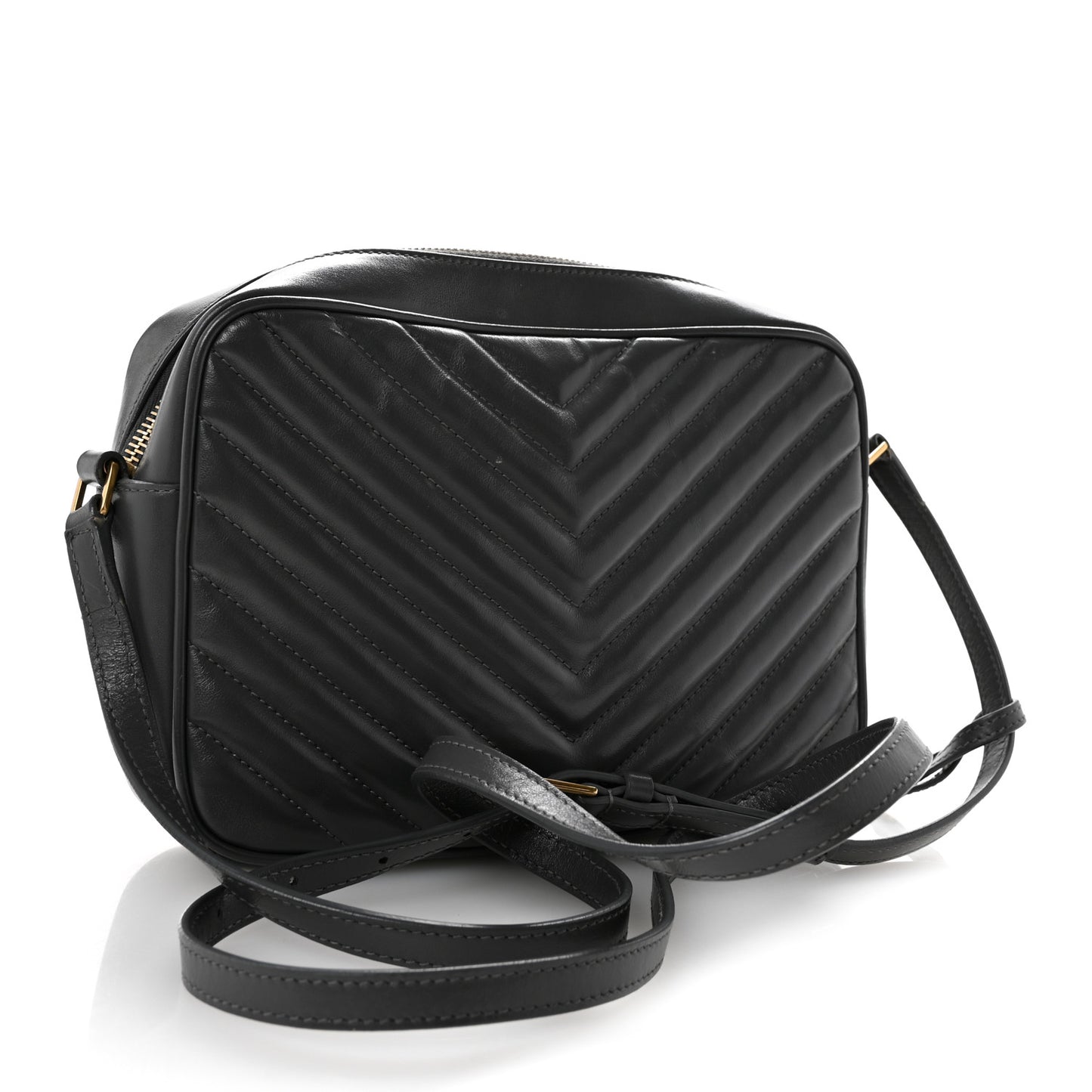 Calfskin Matelasse Monogram Lou Camera Bag Dusty Grey