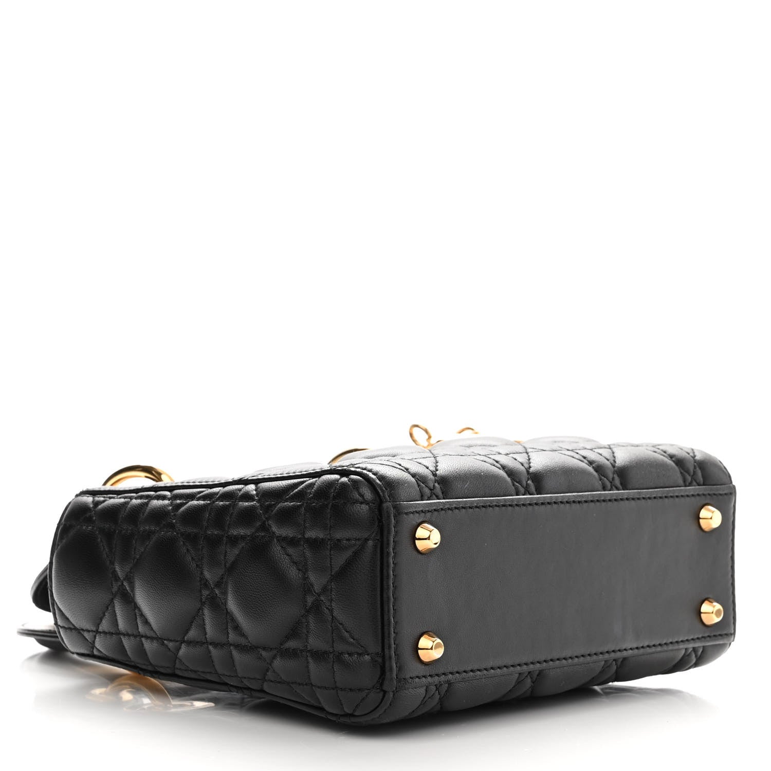 Christian Dior Lambskin Cannage Mini Lady Dior Black 4 of 13