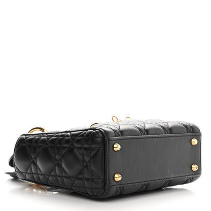 Christian Dior Lambskin Cannage Mini Lady Dior Black 4 of 13