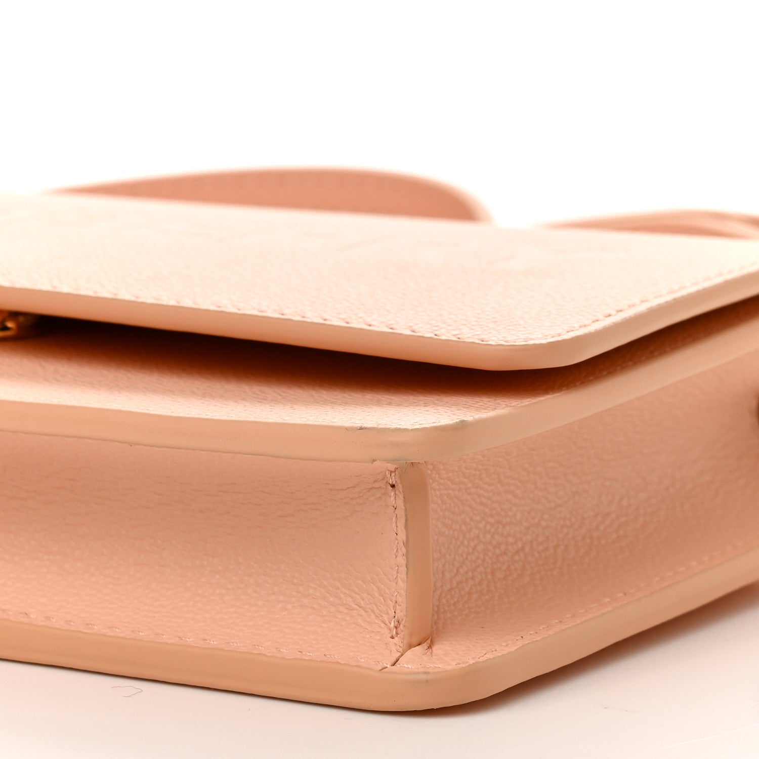 Burberry Smooth Calfskin Logo Embossed Hampshire Crossbody Peach Pink 9 of 9