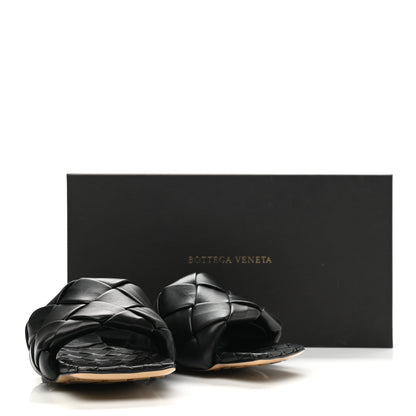 Bottega Veneta Nappa Maxi Intrecciato Lido Flat Sandals 38 Black 9 of 9