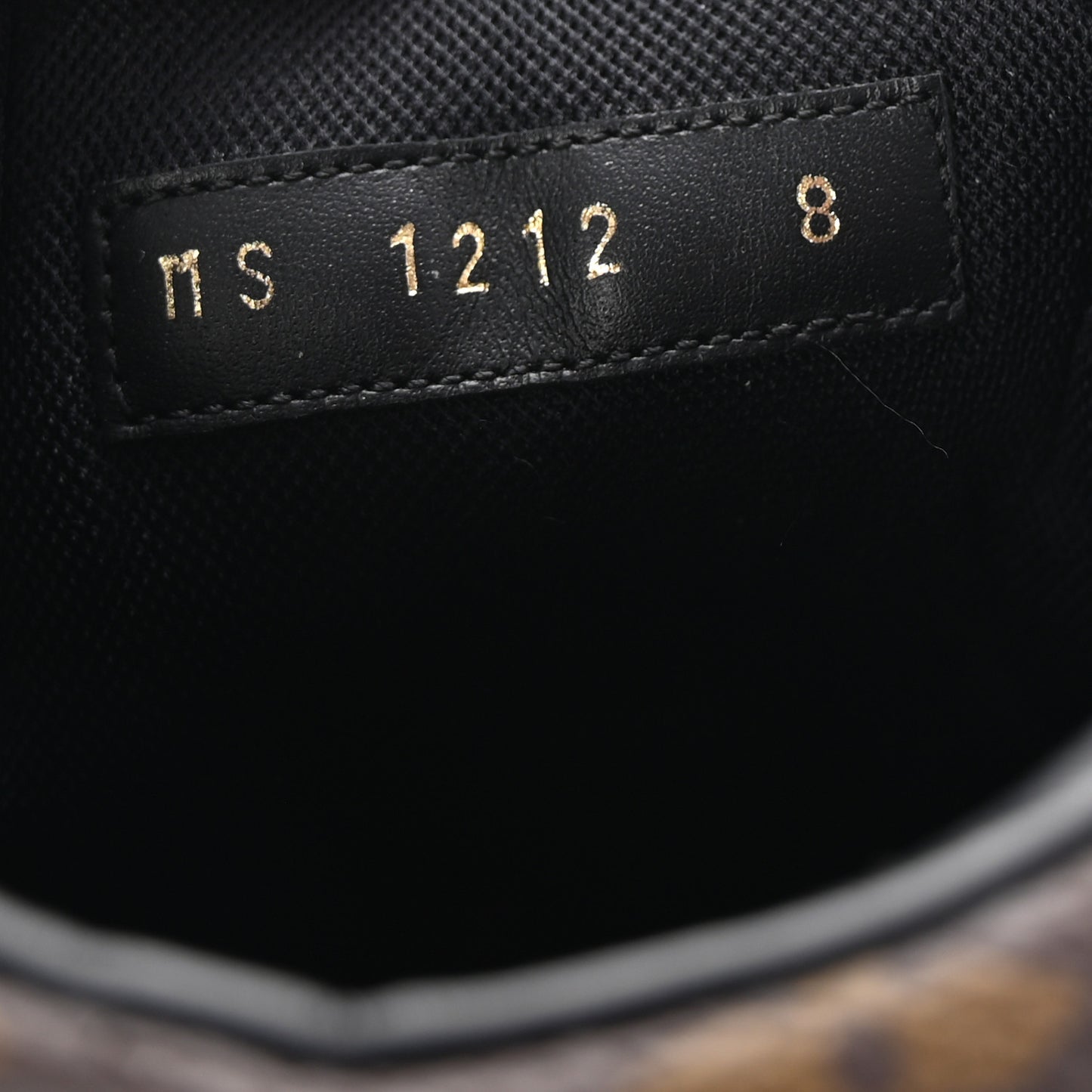 Calfskin Monogram Mens Rivoli High Top Sneakers 8 Black
