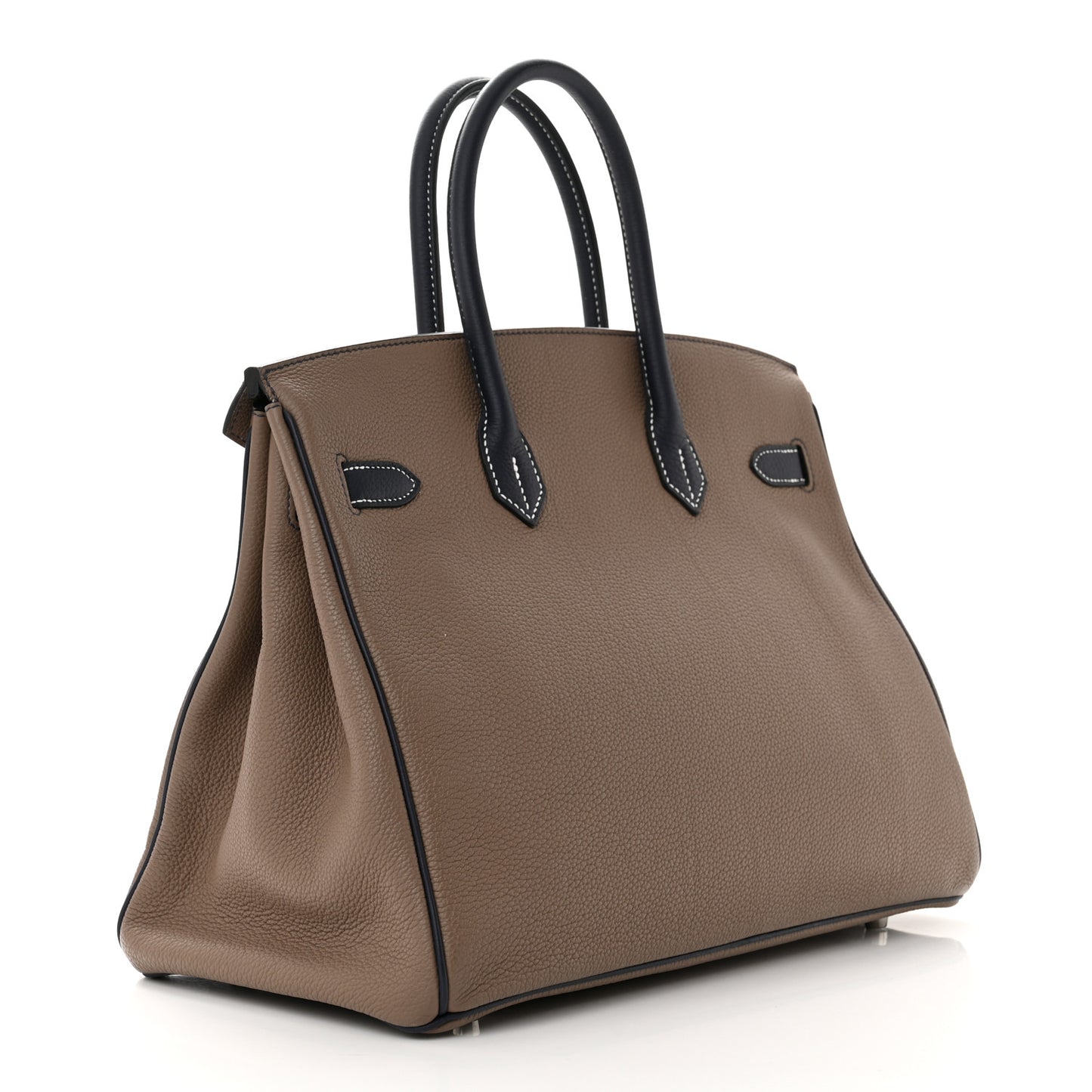 Togo Horseshoe Birkin 35 Etoupe Bleu Nuit