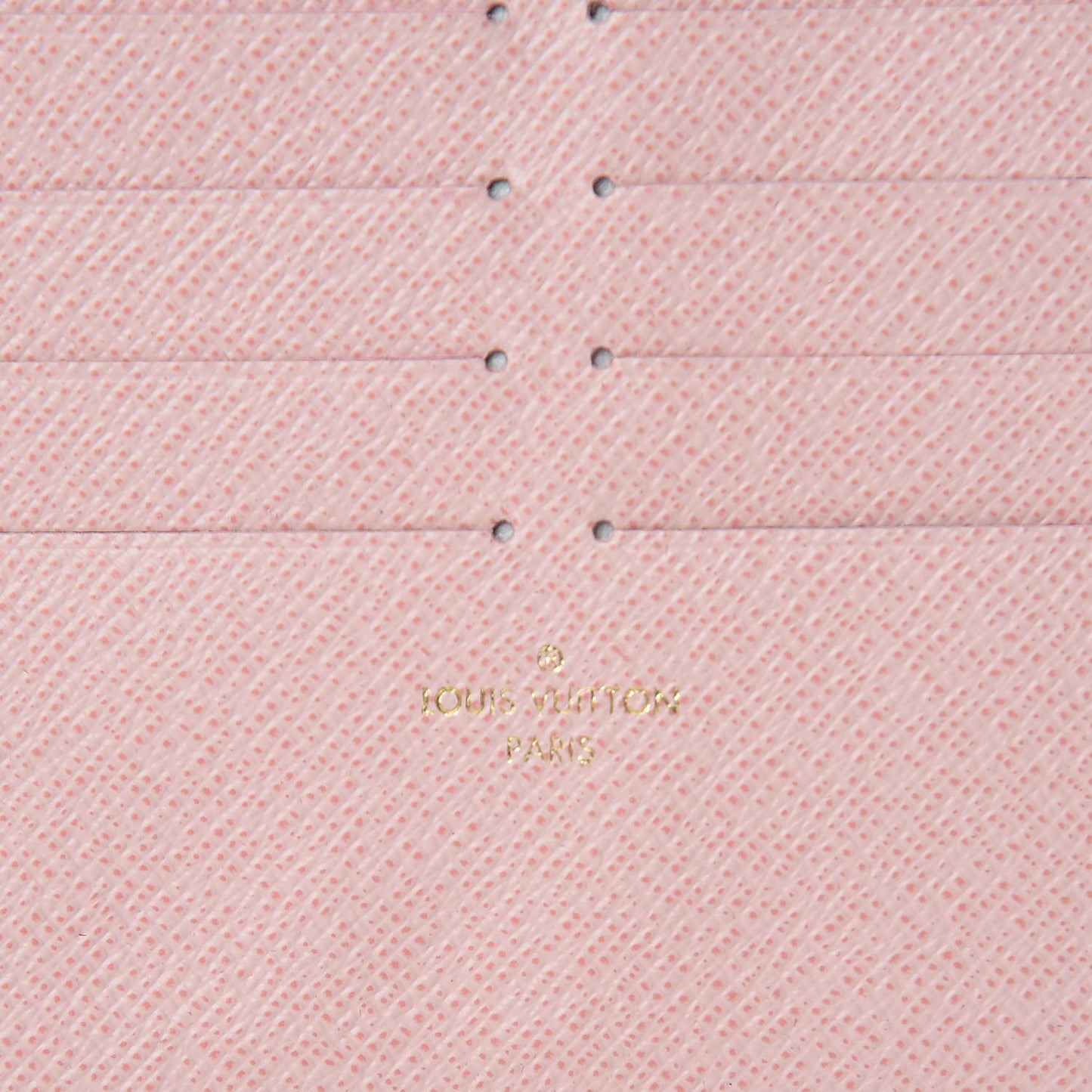 Calfskin Felicie Card Holder Insert Rose Ballerine