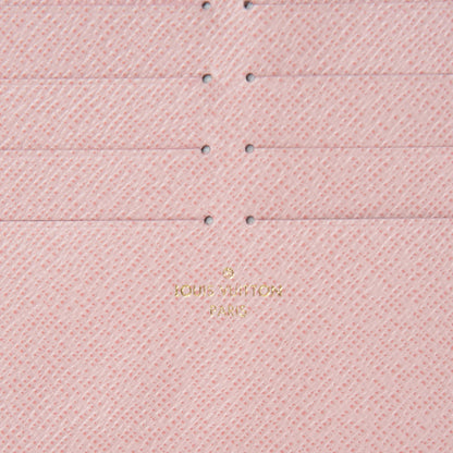 Louis Vuitton Calfskin Felicie Card Holder Insert Rose Ballerine 6 of 6