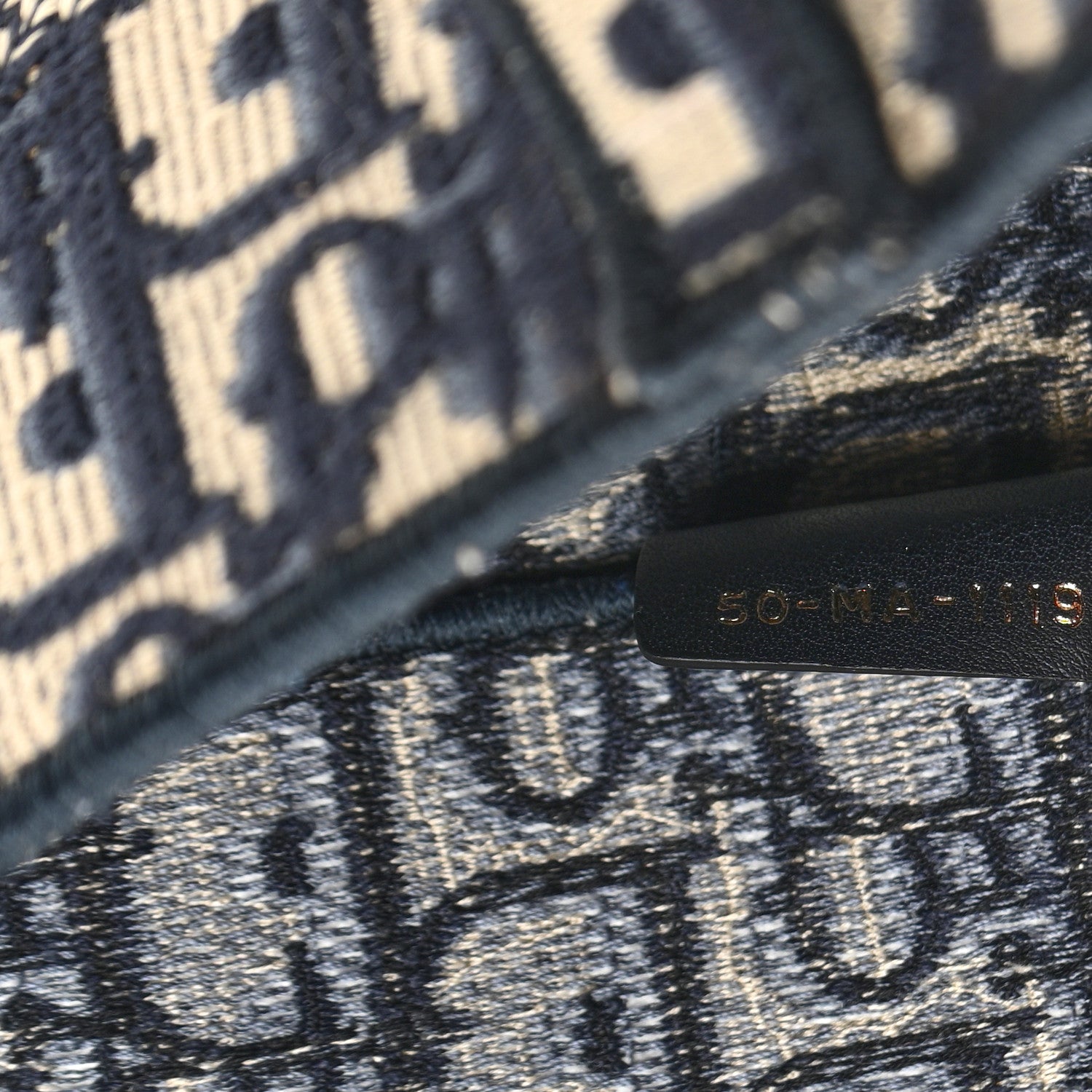 Christian Dior Oblique Slim Saddle Pouch Blue 7 of 11