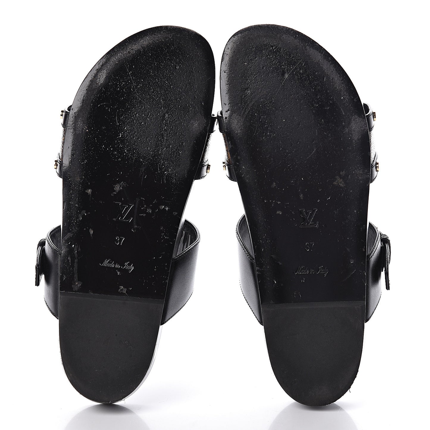Bom Dia Flat Mule Sandals 37 Black
