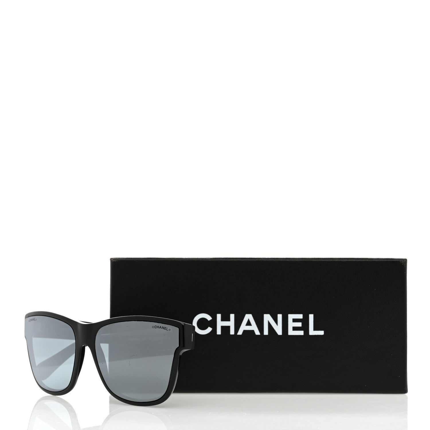 Chanel Acetate Polarized Square CC Sunglasses 5380 Black 8 of 8