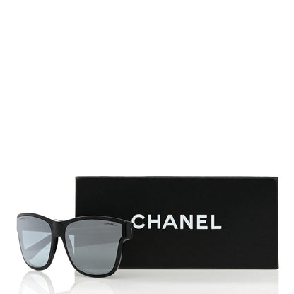 Chanel Acetate Polarized Square CC Sunglasses 5380 Black 8 of 8