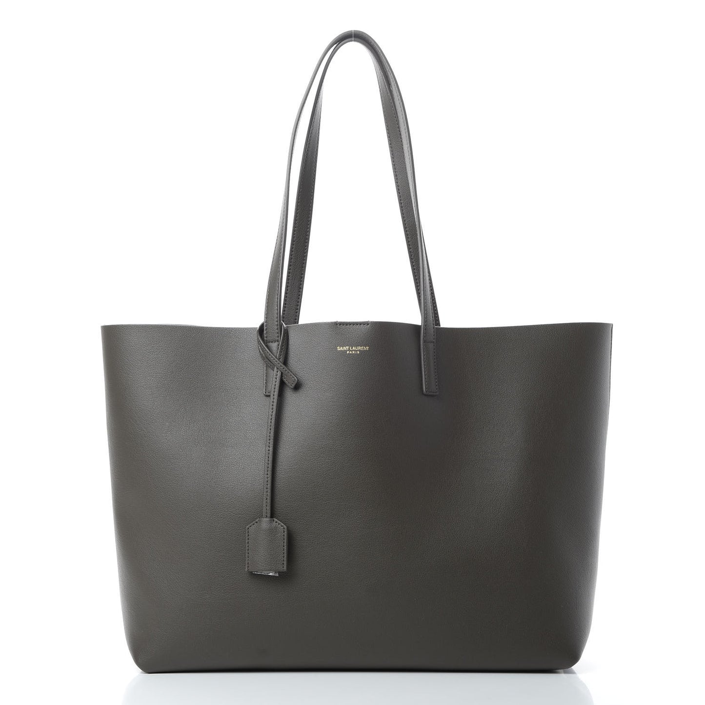 Calfskin Large Shopping Tote Pebble