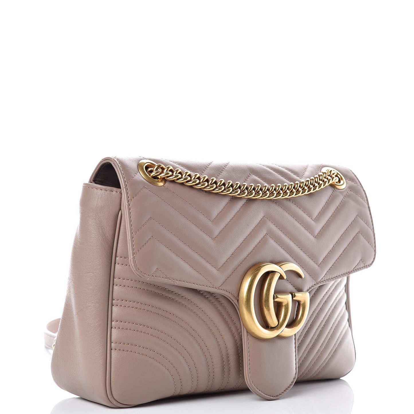 Calfskin Matelasse Medium GG Marmont Shoulder Bag Porcelain Rose